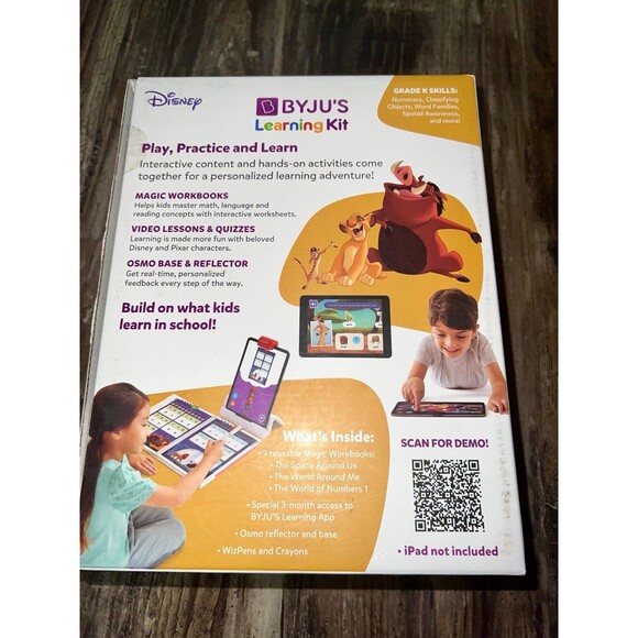 DISNEY BYJU’S Learning Kit Essential Edition Grade K Like New gift christmas - Picture 8 of 9